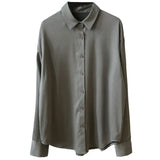 Spring Women Clothing Office Lady Shirt Female White Tops Vintage Chiffon Long Sleeve Blouse Blusa Korean Clothes