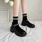 Spring And Summer Jk Uniform Shoes To Increase The Thick Bottom Of The Student Mary Jane High Heel Single Shoes British Dress Retro
