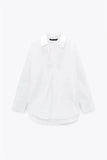 Casual Simple Mid-Length Long-Sleeved Shirt-Outfit