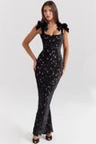 Spring And Summer Temperament Light Luxury Bow High-End Embroidery Hollow Bag Butts Long Skirt