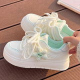 Small White Shoes Women 2025 Autumn New Korean Version Of The Thick-Soled Commuter Leisure Shoes In High Value
