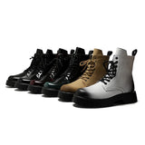 2025 New Youth Round Head, High Help, Low Heel Overalls Trend Big Head Martin