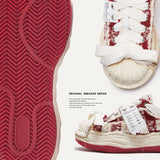 Shoe Shopping Ticket Deconstruction Dissolving Shoes Small Fragrant Wind Thick Soles Of Men's Shoes Trendy Shoes Men's And Couples