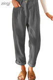 Autumn Casual Corduroy Pants Women's Loose Straight Loose Trousers for Women High Waist Pants New All-match