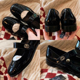 College Style Classic Round Head With A Bold Heel Mary Jane Single Shoes Women's Spring And