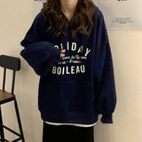 Zingj Hoodie Female Autumn Ins Super Fire Autumn 2024 New Thin Loose Korean Version Tide Cec With Hoodie Net Red