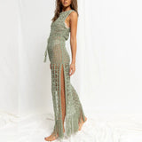 New Bikini Hooded Hollow With Twisted Swimsuit Jacket Beach Sunscreen Dress
