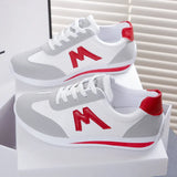 White Students Sports Leisure Flat Shoes Large Size Small White Shoes Women 2025 New Spring Breathable