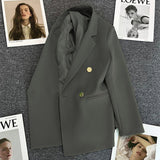 Zingj Fried Street Small Suit Jacket Female 2024 Spring And Autumn New Korean Version Web Celebrity Temperament Small Casual