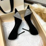 Bow Water Drill Design Ultra-High Heel High Heels 2025 Spring And Summer Do Not Tired Tip Point Thin And Catch