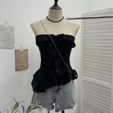 Shooting Wasteland Wind Thoracic Thoracic Do Old Hole Irregular Lotus Leaf Side Vest Millennial Babes Sleeveless Top