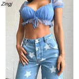 Women's Bandage T Shirt Tops Short Sleeve Backless Solid Color Crop Tops for Party Dating Holiday Vacation