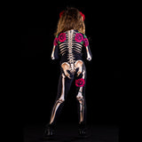 Spot Halloween Women's Clothing Personality Cosplay Parent-Child Rose Skeleton Print