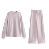 New Flannelette Sweater 8417801 Elastic Waist Trousers