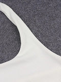 Ribbed Halter Tank Top- Outfit