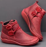 Women's Shoes British Style Shoes Martin Boots Women's Fashion Pure Color Short Boots Casual Large Size Women's