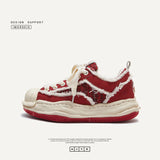 Zodiac Dragon New Year Version Of The Street Bread Shoes Thick Soles Increase The Red Shoes Red Plate Shoes Men And Women's Couple Fashion