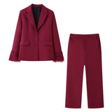 Women's Autumn Casual Cuff Suit Suit Suit Suit Suit Cuff