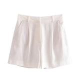 Autumn Style New Style Tooling Style Solid Color Slim Vest Shorts Leisure