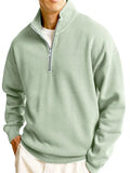 New Men's Sweatshirt Fashion Casual Half Zipper Collar Long Sleeves Of The Jacket