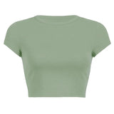 Zingj Women's DIY New Women's Summer Solid Color Short Acceptable With