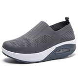 Rocking New Women's Shoes Thick-Soled Air Cushion Lazy Casual Sports Comfortable Shoes Breathable Soft-Soled Women's