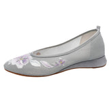Zingj Heel Embroidered Cloth Shoes Summer Ladies Sandals Ethnic Style Fashion With Hanfu