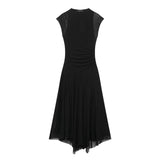 Spring And Summer New Women's Fashion Sexy Hottie Net Sleeveless Dress