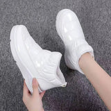 Short-Bodied Snow Boots Women's Large-Size Winter New Canvas Plus Velvet Thicken Large Size Women's Boots Cotton