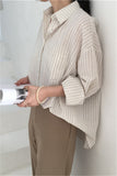 Spring Female Shirts Women Striped Shirts Office Lady Clothes Women Shirts Solid Casual Fashion Long Sleeves Blusas