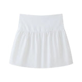 Women's New Hottie Shoulder Folds Solid Sleeveless Corset Cool One Word Collar
