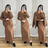 Women's Clothing Autumn 2025 New Fashion Casual Knitwear Jacket Dress Sweater