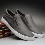 9109 Men's Casual PU Leather Shoes Youth Fashion Trend Shallow Mouth Korean Set Foot Pedal