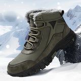 Hiking Large Snow Boots Men Plus Thick Sneakers Waterproof Cold To Keep Warm High-Tight Cotton Boots