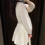 Explosion Women's Summer New Flower Embroidered With Long Sleeve