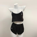 New Pure Windy Pajamas Women's High-Grade Ice Slings Shorts Sports Suit Homewear Spring And