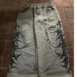 New Popular Men's Broad Leg Pants Plus Side Print Series Of Teen Casual