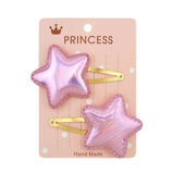 Glitter Cartoon Cartoon Love Heart Crown Hair Clips For Girls Handmade Hairpins Boutique Barrette Kids Hair