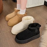 Boots Women Thicken 2025 Winter New Thick Bottom Anti-Slip Warm Cotton Boots Skins One Short