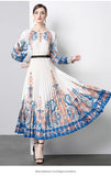 New Women's Dress Dress Oversized Dress Print 100 Folds T-Shirt With T-Shirt Holiday Casual