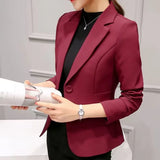 Spring And Autumn New Professional Suit Suit Dress Long-Sleeved Korean Temperament Slim Slimming Small Suit Jacket Female