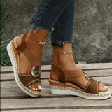 New Sandals Women In The Summer Of 2025 Thick Bottom Slope And Fish Mouth Roman