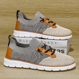 Men's Summer Comfortable Breathable Casual Shoes Large Soft Elastic Net Shoes Sneakers Lightweight Business Men's