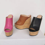 Mouth A Thick Base Size 47 Slopes And Sexy High Heel Slippers Sandals