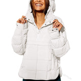 Autumn And Winter New Fashion Loose Long-Sleeved Hooded Cotton Jacket Warm