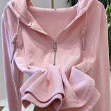 Zingj Solid Color Hoodie Women Autumn 2023 New Foreign Style Long Sleeve T-Shirt Women Bottom Shirt Top Ins