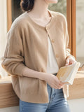 Soft-Gried Sweater Coat Women 2025 Autumn And Winter New Loose Casual Temperament Super Good Knitted Open Shirt