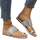 Sleeve Flat-Bottomed Slippers Women In Summer 2025 Flat-Bottomed Light Cool Slippers
