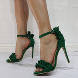 Fine High Heel Flower Size 47 Banquet High Heel Sandals