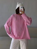 Spring And Summer New Grinding Pure Cotton Long-Sleeved T-Shirt Women Loose Soft Knitted Brisne Cloth Top Women